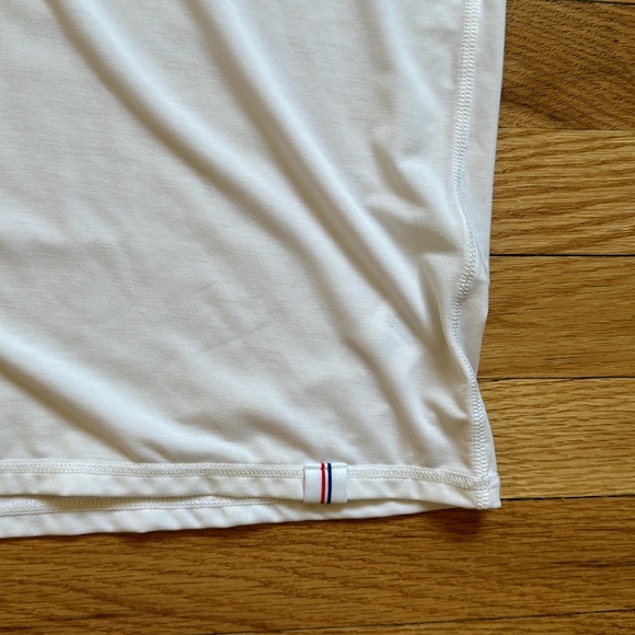 FOURLAPS Radius Muscle tank tee. Stretch. White gym running. Workout - Picture 7 of 11